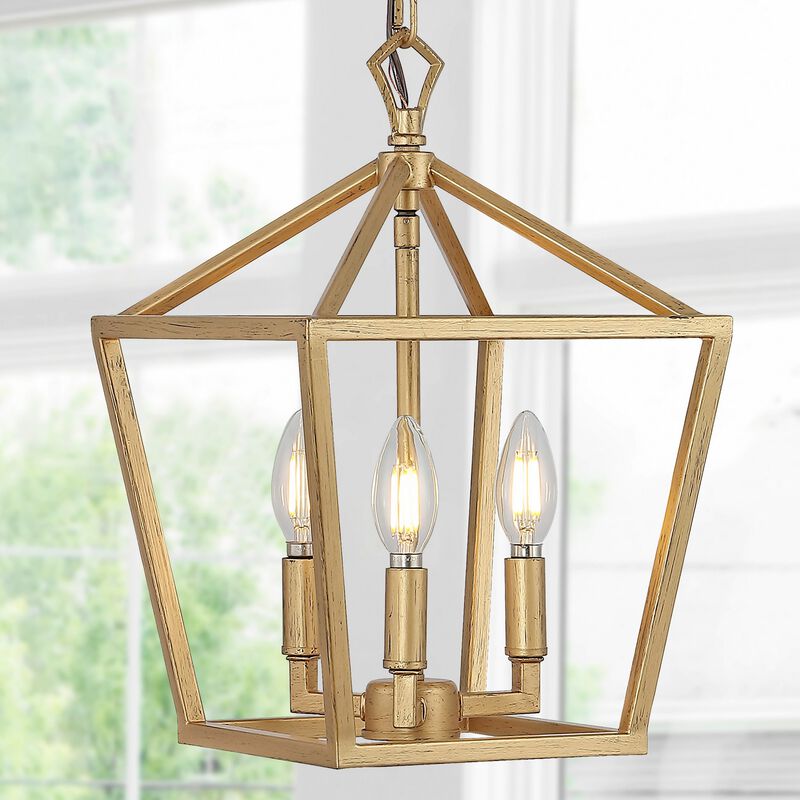 PagodaBulb Lantern Metal LED Pendant