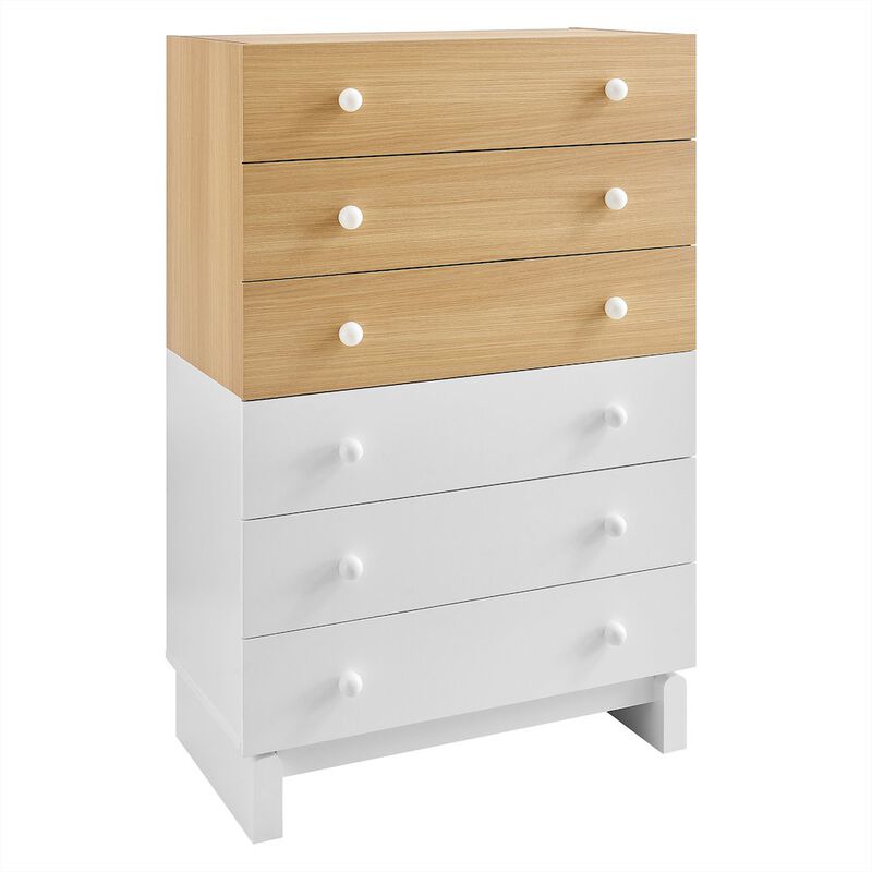 Nolia 6-Drawer Color Block Dresser Chest image number 0