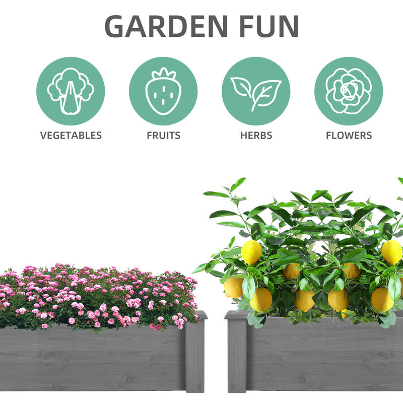 Streamdale 96'' Raised Garden Bed with Tool-Free Assembly image number 4