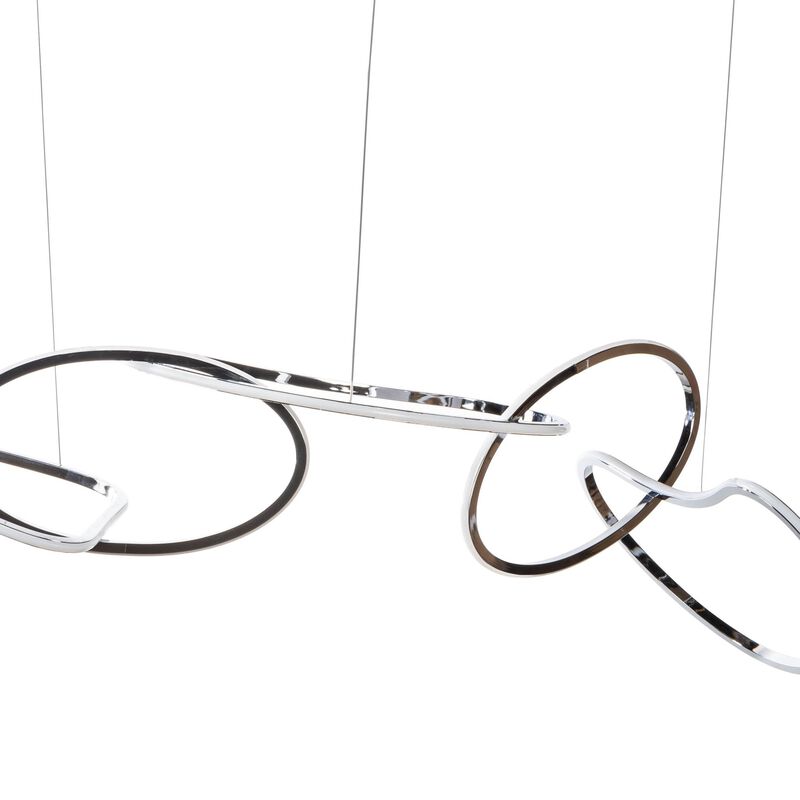 Seoul Chandelier Chrome Metal Integrated LED Dimmable