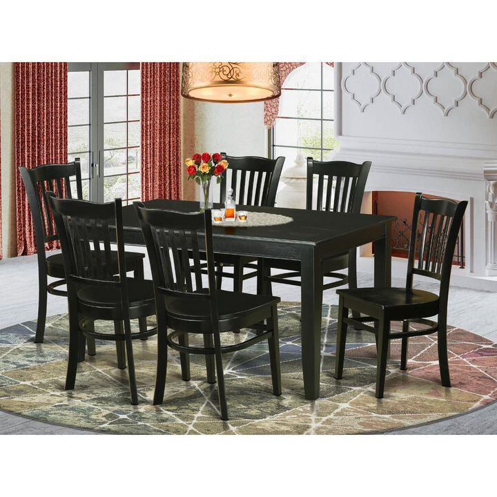 7 PC Dining room sets -Kitchen dinette Table and 6 Kitchen Chairs