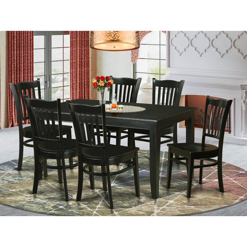 7 PC Dining room sets -Kitchen dinette Table and 6 Kitchen Chairs