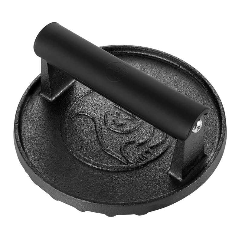 Smash Burger Press for Griddle, 2 lb Heavy Duty Burger Smasher Tool with Heat-Resistant Handle, Premium Cast Iron