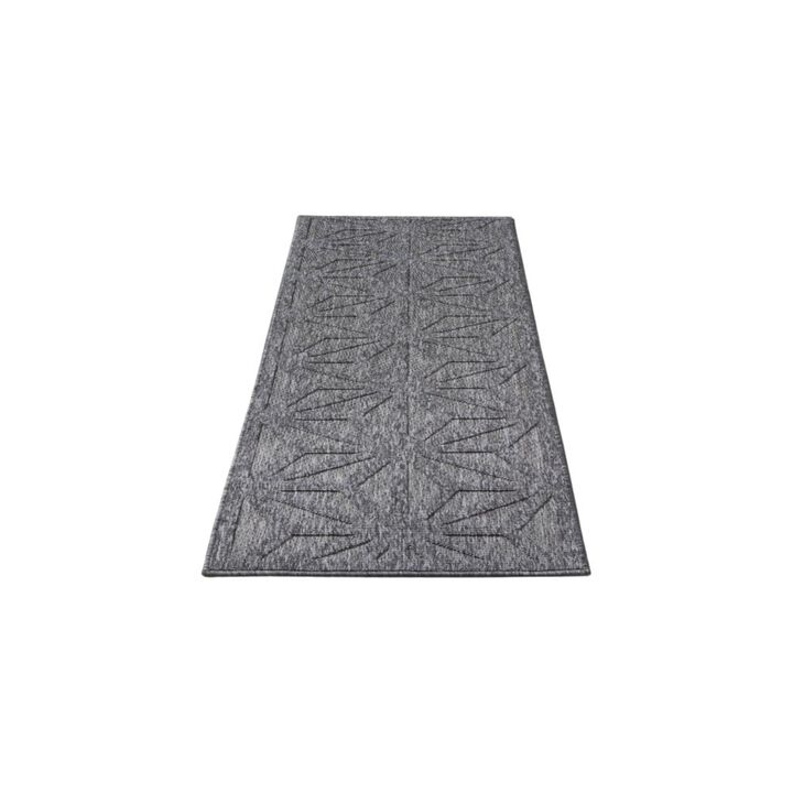 HomeRoots Geometric Indoor Outdoor Runner Rug