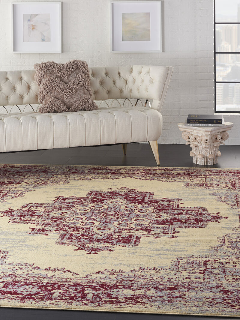Grafix GRF14 Cream/Red 7'10" x 9'10" Rug