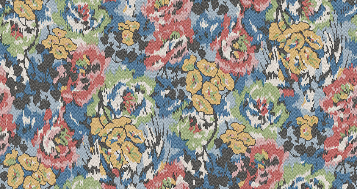 Flower Pot Blue Wallpaper