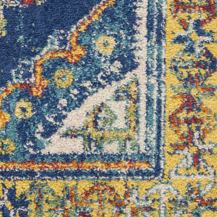 HomeRoots Abstract Distressed Non Skid Area Rug