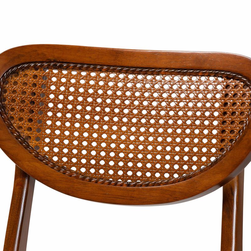 Baxton Studio Kristy 5-Piece Dining Set - Mid-Century Modern Rectangle Table and Chair Set for Dining Room, Kitchen, Apartment image number 4