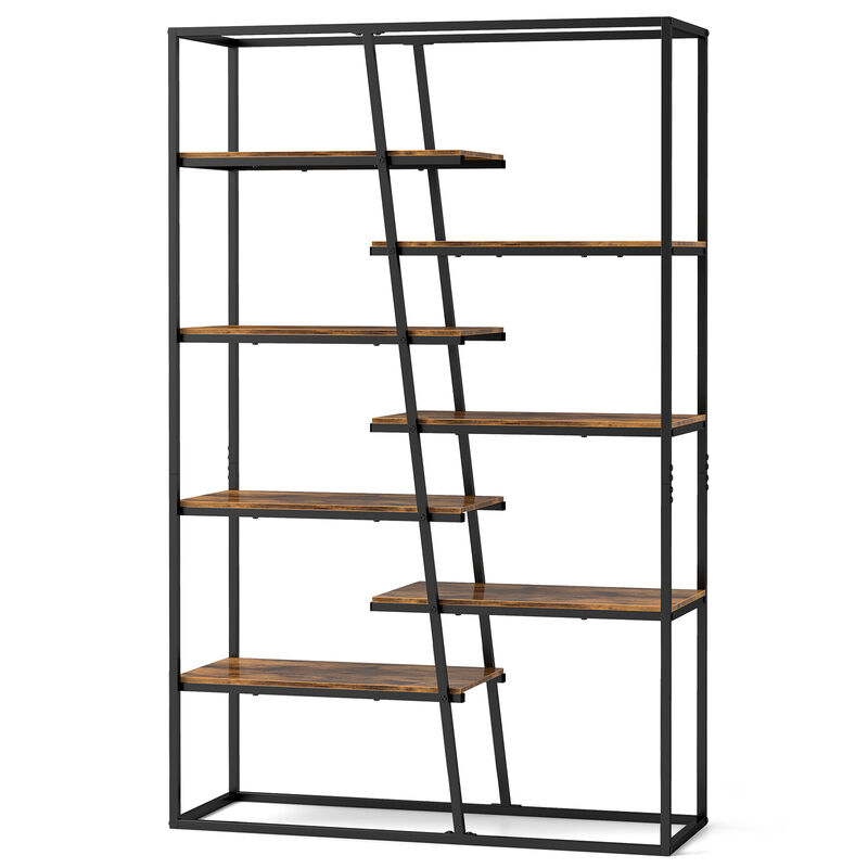 Sturdy 7-Tier Industrial Etagere Shelf Unit with Heavy Metal Frame
