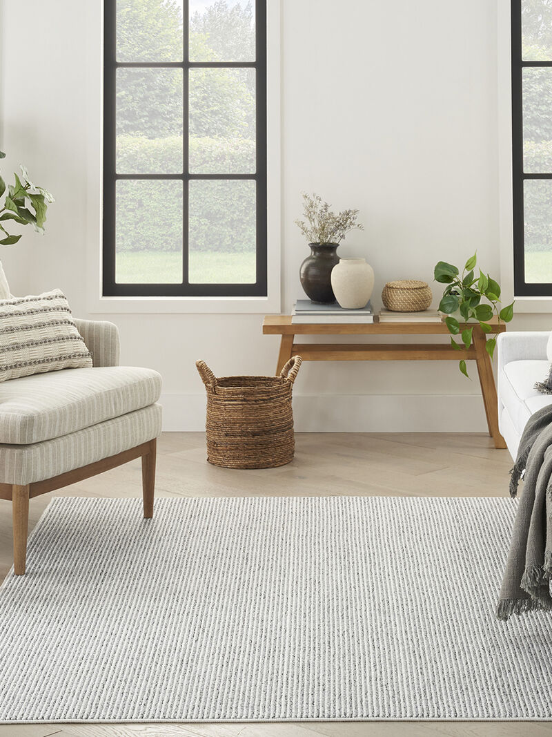 Natural Texture NTX01 Ivory/Gray 3'11" x 5'11" Rug