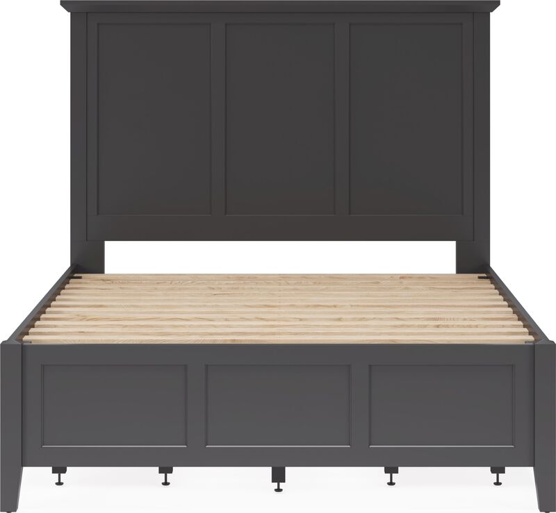 Grace Full-size Four Drawer Platform Storage Bed in Raven Black image number 4