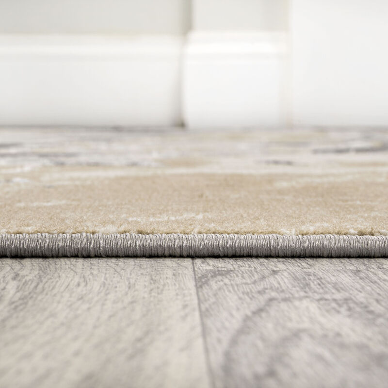 Swirl Marbled Abstract Area Rug