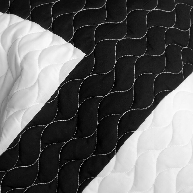 Queen Size 3 Piece Patchwork Quilt Set Pearl Turquoise Soft Bedspread Set image number 2