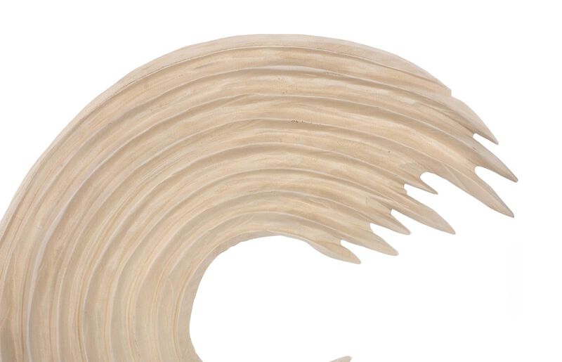 Swoop Bleached Wood Small Wall Art image number 3