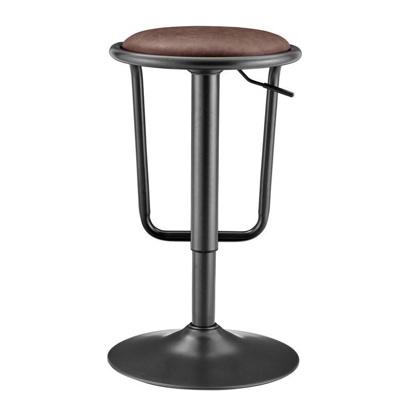 Elijah PU Gaslift Bar Stool, (Set of 2)