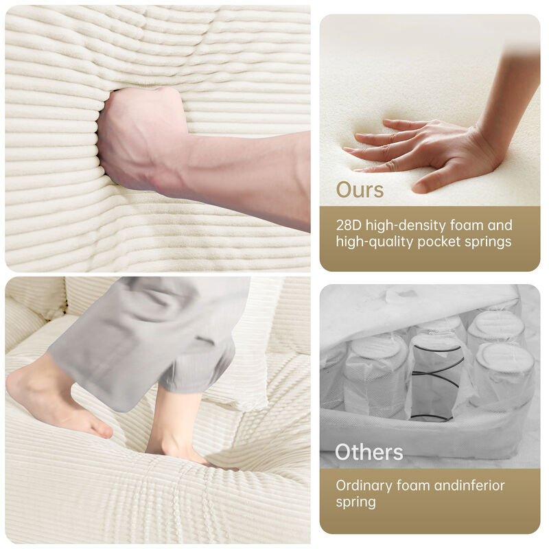 Meksik Oversized Cloud U‑Shape Modular Sectional Sofa image number 7