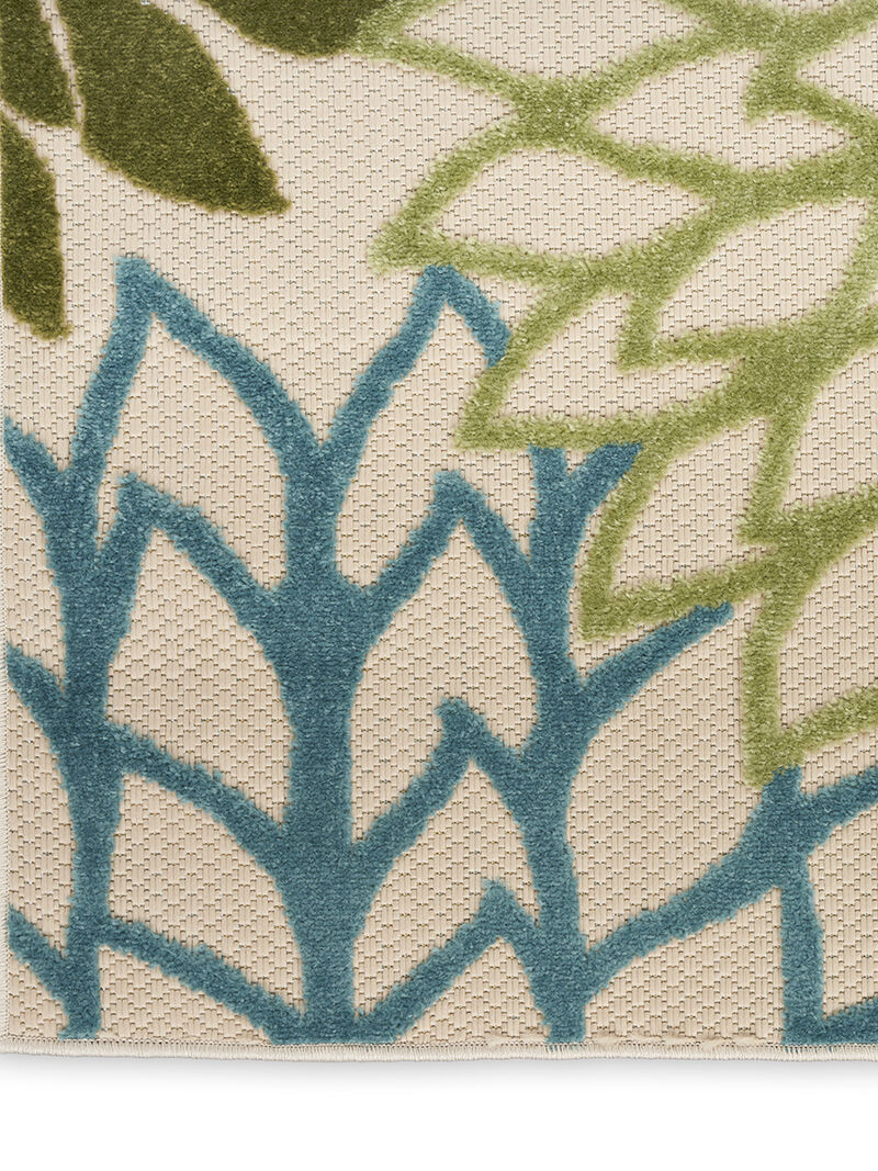 Aloha ALH05 Green/Multicolor 2' x 6' Rug