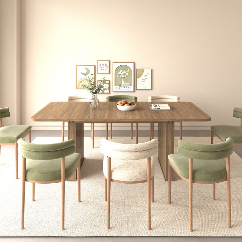 Scimla Modern Extendable Rectangular Dining Table image number 2
