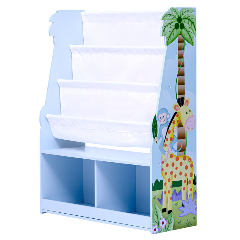 Kids Sunny Safari Display Bookshelf with Storage Drawer, Multi image number 5