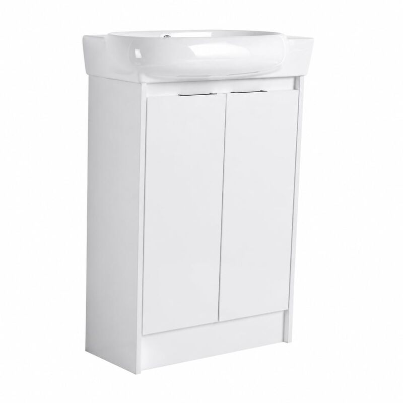 ELEMENT ACE 23 Inch Freestanding Bathroom Vanity with Ceramic Sink, Adjustable Shelves, Soft Close Doors, Water Resistant Finish image number 0