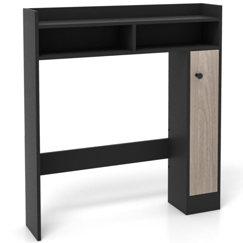 Hivvago Bathroom Over the Toilet Floor Storage Organizer with Adjustable Shelves