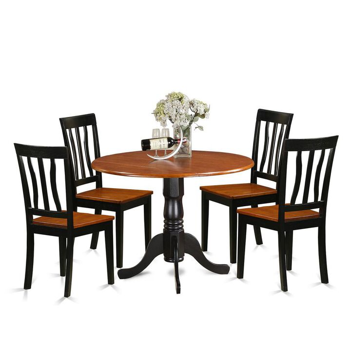 Dining set - 5 Pcs with 4 Wood Chairs