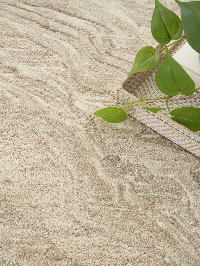 Graceful GRU01 Taupe 5'3" x 7'3" Rug image number 6