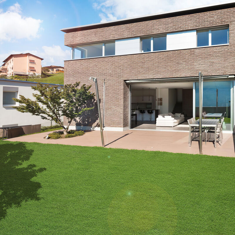 FUFU&GAGA Artificial Grass Rug (118.1" L x 78.7" W), Lush Green Turf for Indoor & Outdoor Use