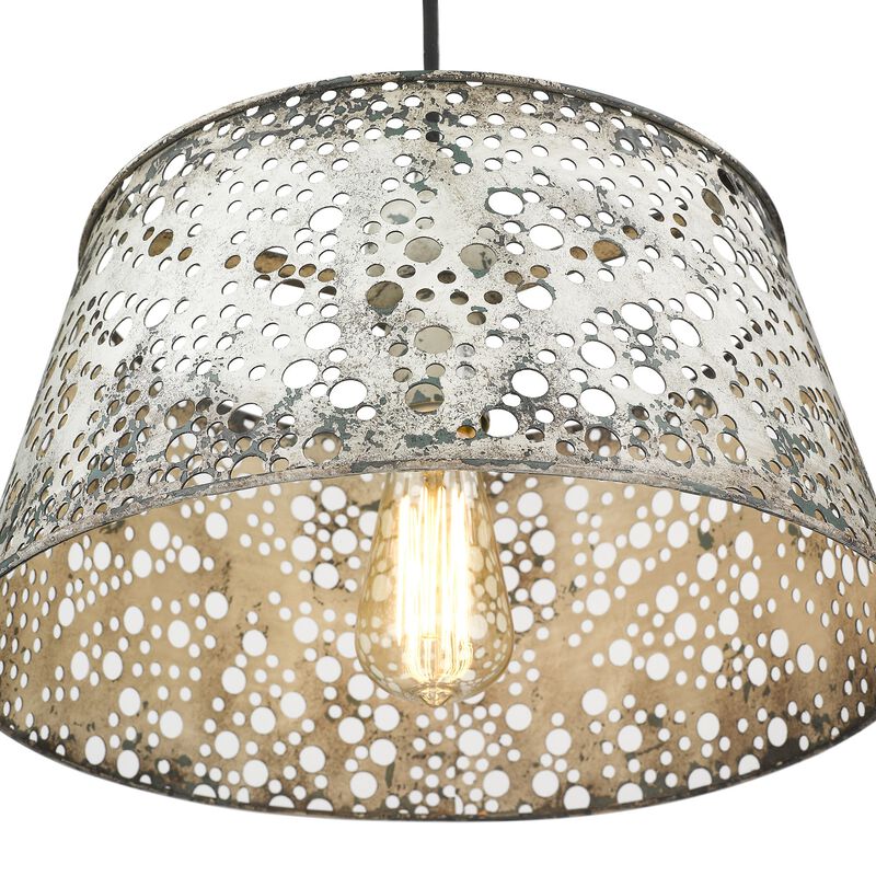 Hivvago Iris 1-Light Aged Ivory Pendant