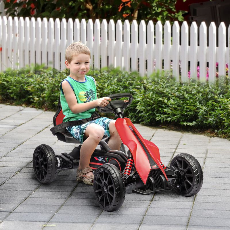BreeBe 12V Electric Go Kart for Kids w/ Adjustable Speed image number 1