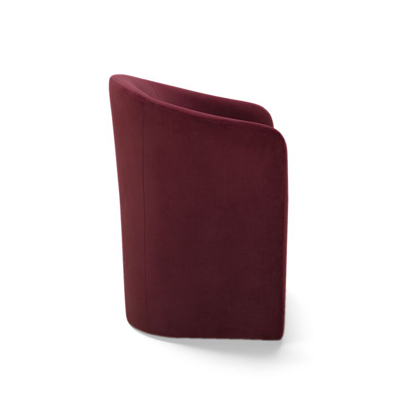 Seraphina Chocolate Brown Performance Velvet Dining Chair image number 2