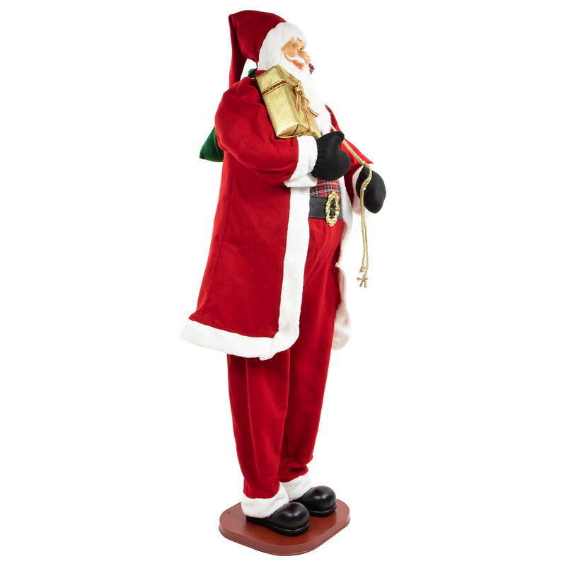 72" Country Santa Claus Standing Christmas Figure