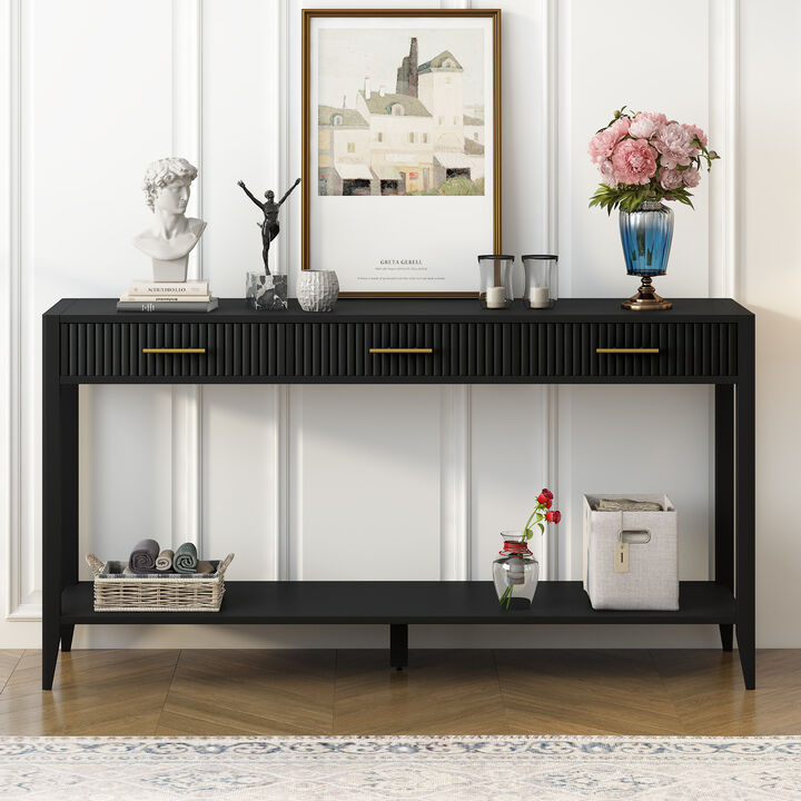 Merax Entryway Console Table with Drawers