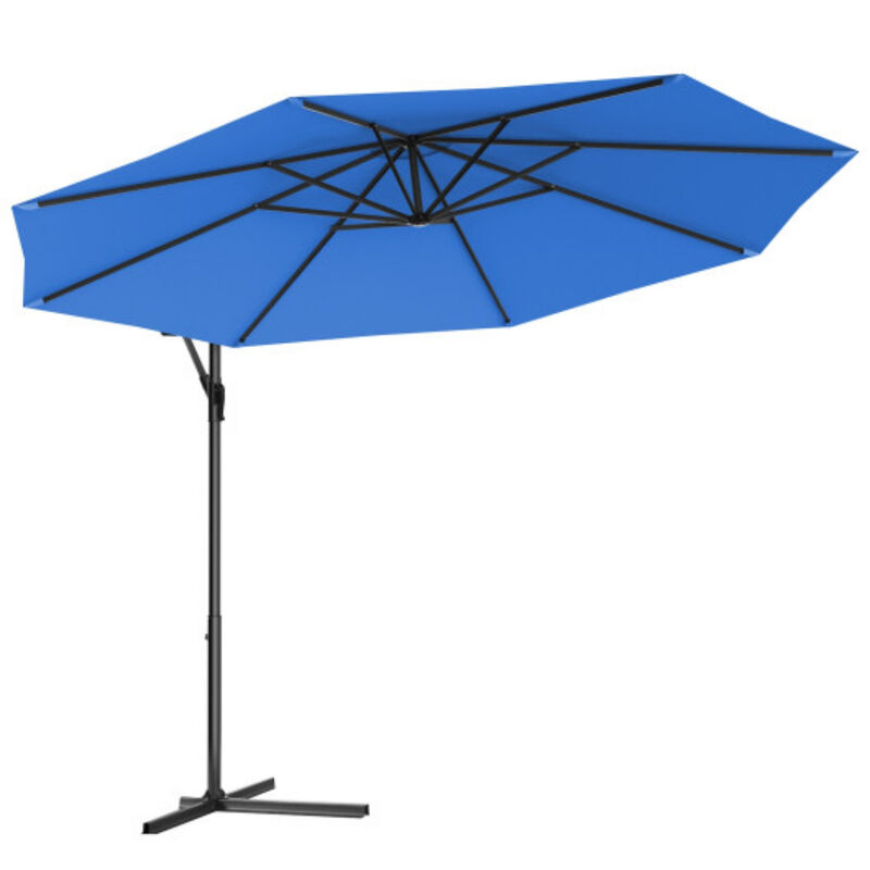 10 Feet Patio Outdoor Sunshade Hanging Umbrella