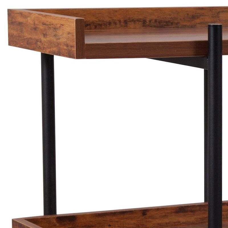 Flash Furniture 3 Shelf 35"H Storage Display Unit Bookcase in Wood Grain Finish image number 7