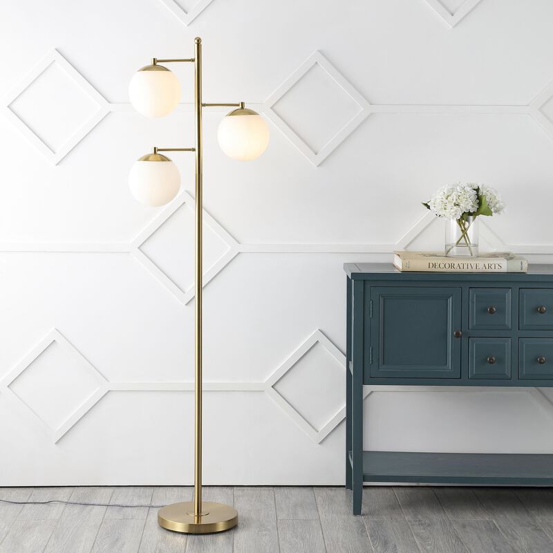 Ellie 3-Light Modern Vintage Iron LED Floor Lamp
