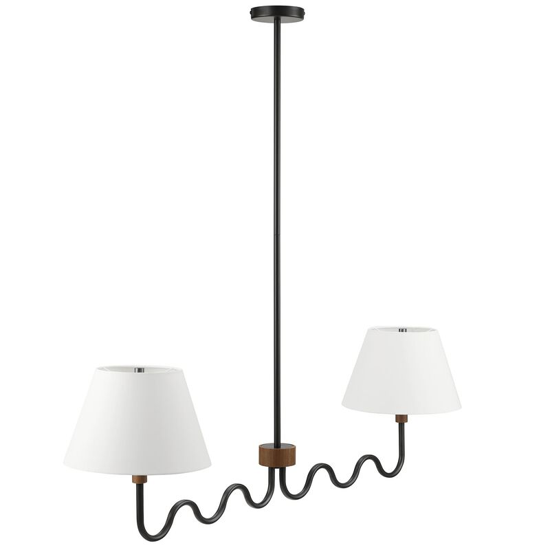 Sunlit Squiggle 2-Arm Pendant Light image number 6