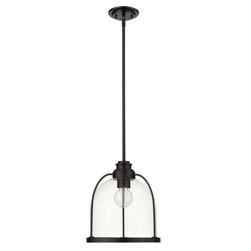 Hivvago Stanton 1-Light Matte Black Pendant