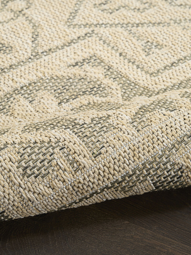 Tulum TLM05 Taupe/Olive 4' x 6' Rug