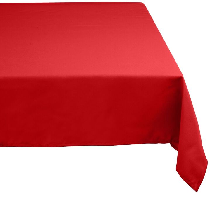70" Fire Engine Red Solid Rectangular Table Cloth