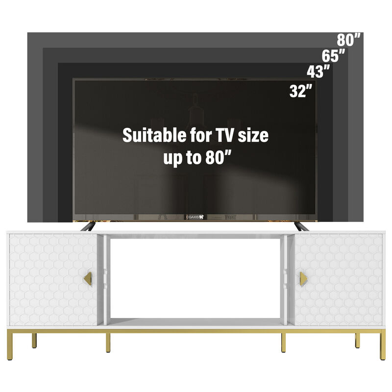 TATEUS Heavy Duty TV Stand image number 4
