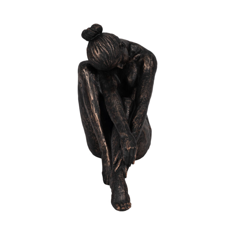 11" Resting Ballerina, Bronze image number 2