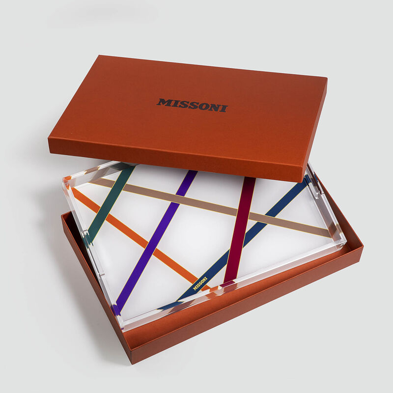 Large Tray NASTRI MULTICOLOR, L 17.72" &times; W 11.81" image number 2