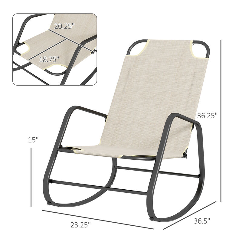 Hivvago Comfortable Garden Rocker for Outdoor Relaxation image number 2