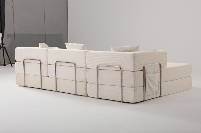 Mernri 108'' Modular Sectional Sleeper Sofa image number 4