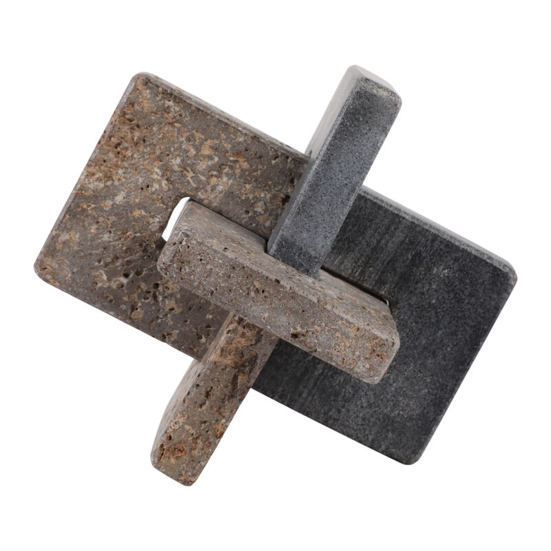 Marble & Dark Travertine Knot image number 2