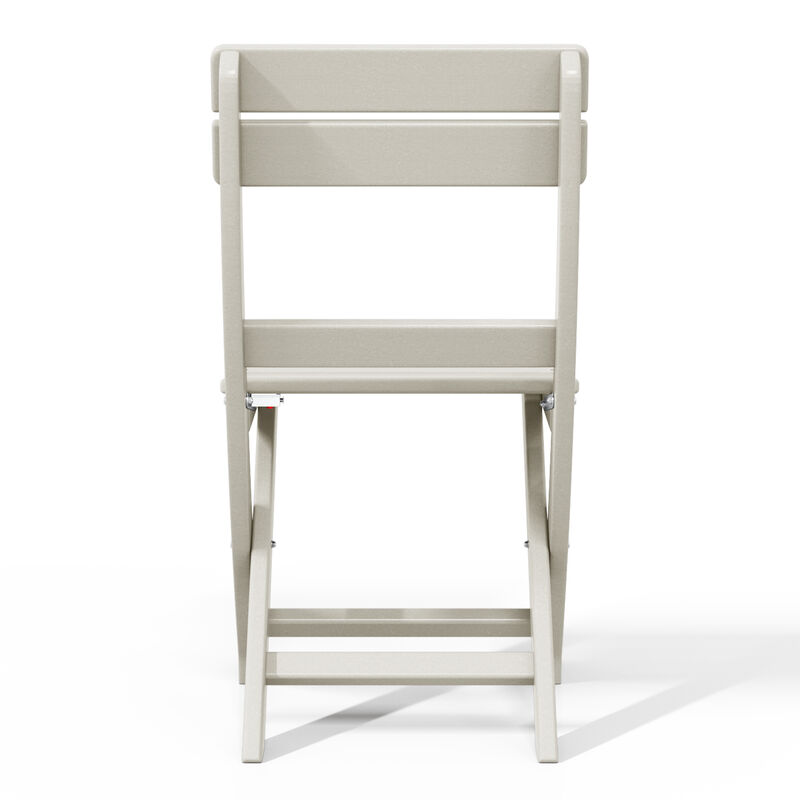 WestinTrends HDPE Outdoor Patio Modern Folding Dining Chair