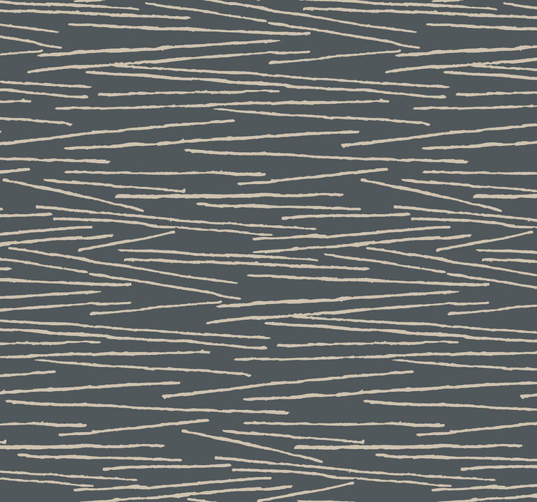Line Horizon Charcoal Wallpaper