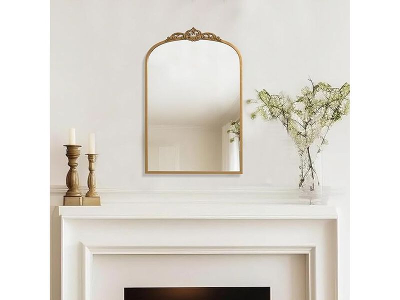 Vintage Gold Mirror Set &ndash; Baroque Wall & Vanity Decor, 2-Piece