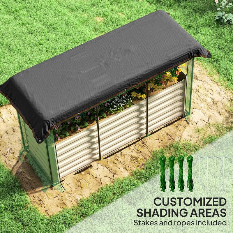 Hivvago Steel Planter Box with Shade Cloth image number 4